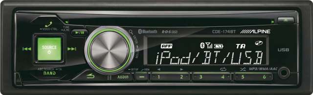 Alpine CDE-174BT CD/MP3/USB/iPod Reveiver With Bluetooth