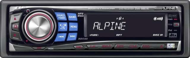 Alpine DVA-9861Ri Singe Din DVD Player - Click Image to Close