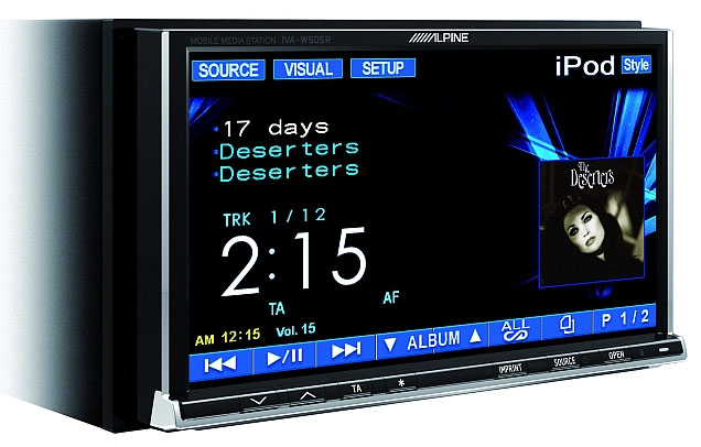 Alpine IVA-W502R Double Din DVD/CD/MP3 Tuner