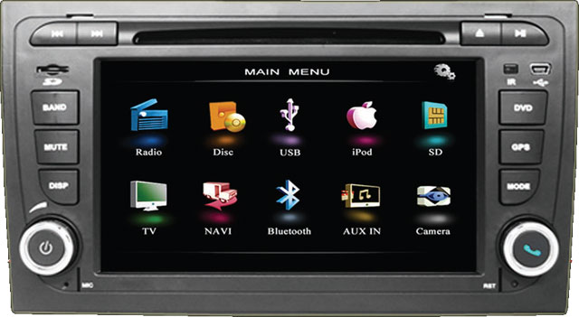 Beat N1-A4 Double Din Monitor for Audi A4 Fitment