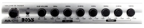 Boss Audio Systems AVA-1210 7 Band Equalizer with Sub Output