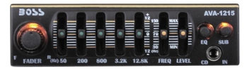 Boss Audio Systems AVA-1215 5 Band Equalizer with Sub Output - Click Image to Close