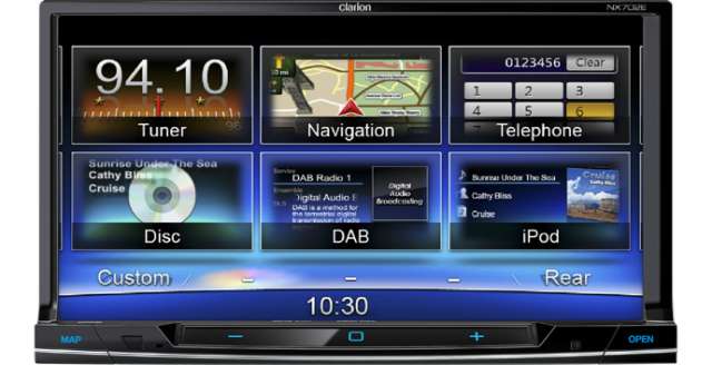 Clarion NX702E Double Din DVD/CD/MP3 Receiver With Navigation - Click Image to Close
