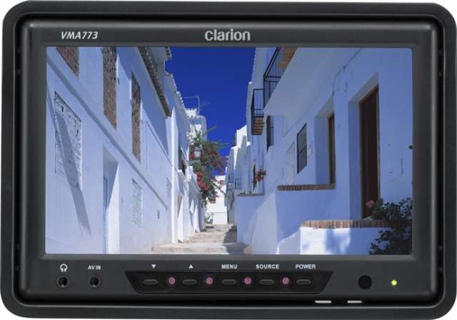 Clarion VMA773 7'' 16:9 Headrest/Stand Alone Monitor