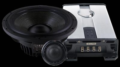 Diamond Audio HP650 2 Way 120W Component Speaker System - Click Image to Close