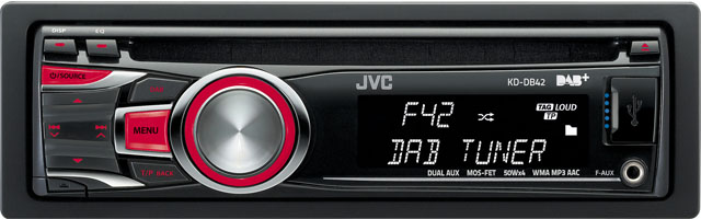 JVC KD-DB42 CD/MP3/USB/DAB Receiver With Auxillary Input - Click Image to Close