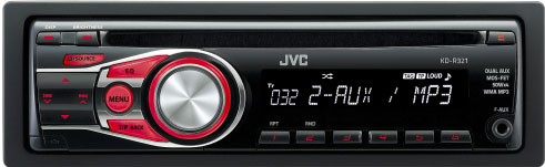 JVC KD-R321 MP3/WMA Receiver with Front AUX Input