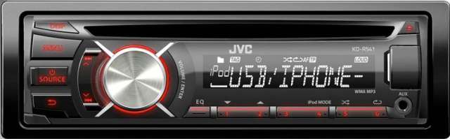 JVC KD-R541 CD/MP3/USB Receiver with iPod Control - Click Image to Close