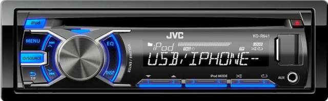 JVC KD-R641 CD/MP3/USB Receiver with iPod Connectivity - Click Image to Close