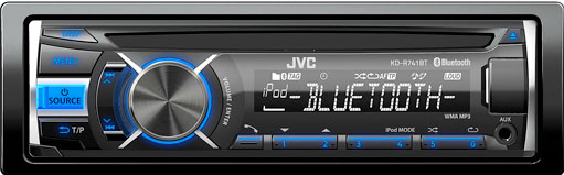 JVC KD-R741BT CD/MP3/USB Receiver with iPod & Bluetooth - Click Image to Close