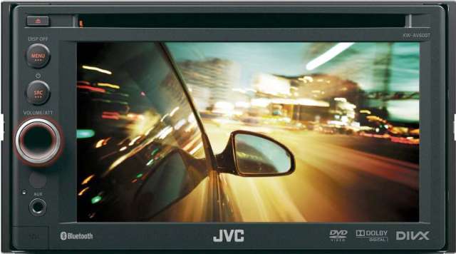 JVC KW-AV60BT Double Din CD/MP3/DVD Receiver with Bluetooth - Click Image to Close