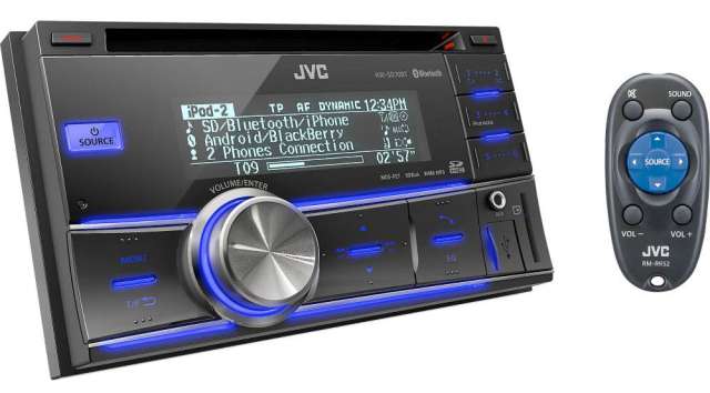 JVC KW-SD70BT Double DIN CD/MP3/SD/USB & iPod Receiver - Click Image to Close