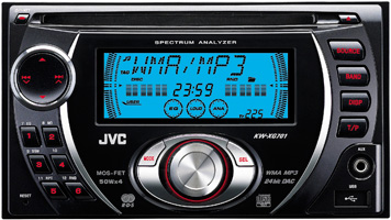 JVC KW-XG701 Double Din CD/MP3/WMA Receiver with USB - Click Image to Close