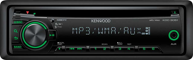 Kenwood KDC-3051G CD/MP3 Receiver with AUX input