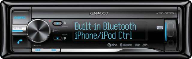 Kenwood KDC-BT53U CD/MP3/USB/iPhone Tuner with USB & Bluetooth