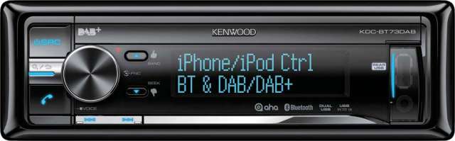 Kenwood KDC-BT73DAB CD/MP3/USB/iPhone Tuner with USB & Bluetooth