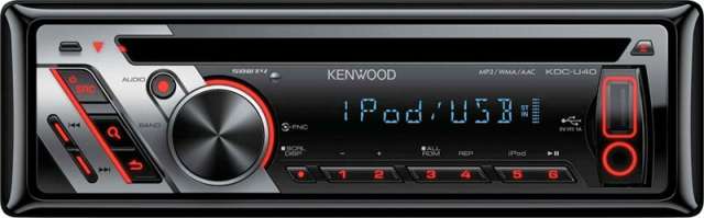 Kenwood KDC-U40R CD/MP3/WMA Receiver With Direct iPod Connection