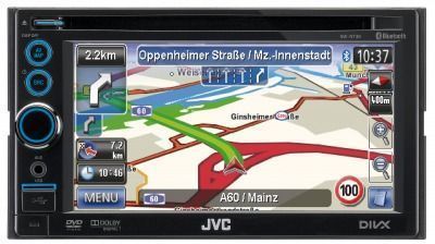 JVC KW-NT30 Double Din CD/MP3/DVD Receiver with Navigation - Click Image to Close
