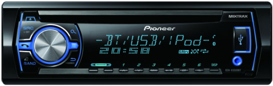 Pioneer DEH-X5500BT CD/MP3/USB Receiver With Bluetooth
