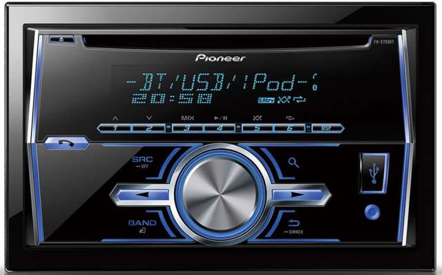 Pioneer FH-X700BT Double Din CD/MP3/USB Receiver With Bluetooth