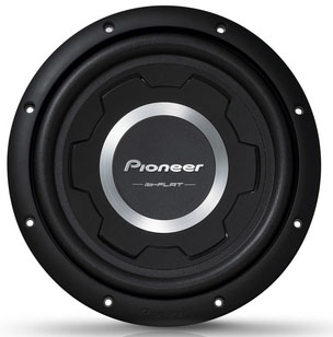 Pioneer TS-SW3001S4 12" 1500W Shallow Mount Subwoofer - Click Image to Close