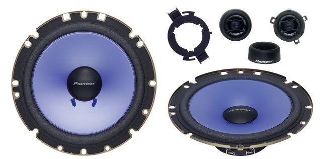 Pioneer TS-1785 2 Way Custom Fit Component Speaker System