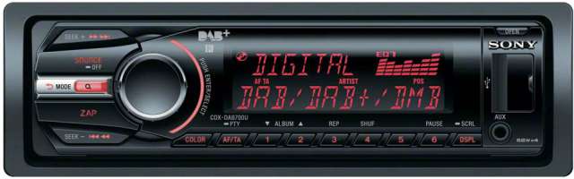 Sony CDX-DAB700U CD/MP3/WMA Receiver With DAB Tuner