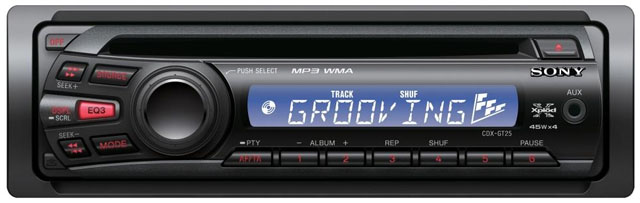Sony CDX-GT25 CD/MP3 Receiver with Auxillary Input