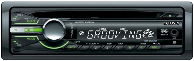 Sony CDX-GT252MP CD/MP3 Tuner with Aux Input - Click Image to Close