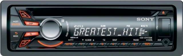Sony CDX-GT472UM CD/MP3 Receiver With USB Input - Click Image to Close