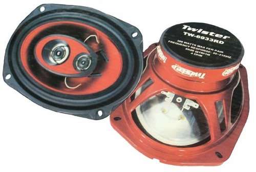 Twister TW-6933RD 3 Way 300W Coaxial Speaker System