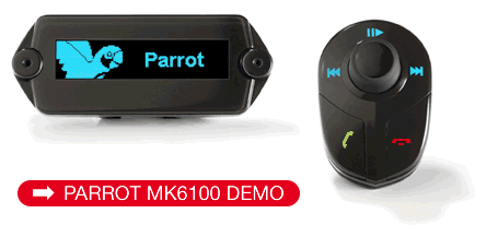 Parrot MK6100 Bluetooth Handsfree Carkit With Music Streaming
