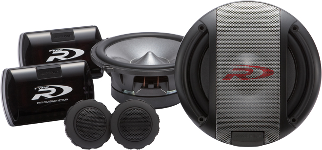 Alpine SPR-17S 2 Way Component Speaker System - Click Image to Close