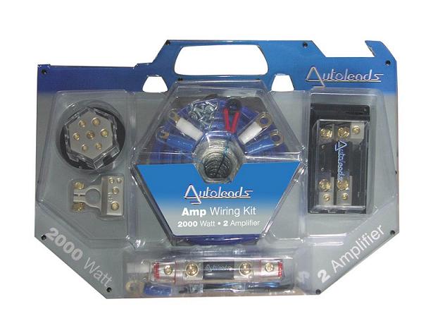 Autoleads PC4-28 2000 Watt 0 Gauge Dual Amp Installation kit [Autoleads PC4-28]
