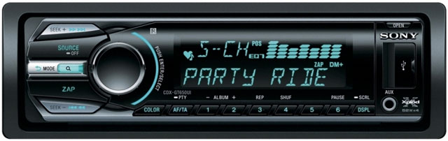 Sony CDX-GT650UI CD/MP3/USB/iPod Ready Tuner